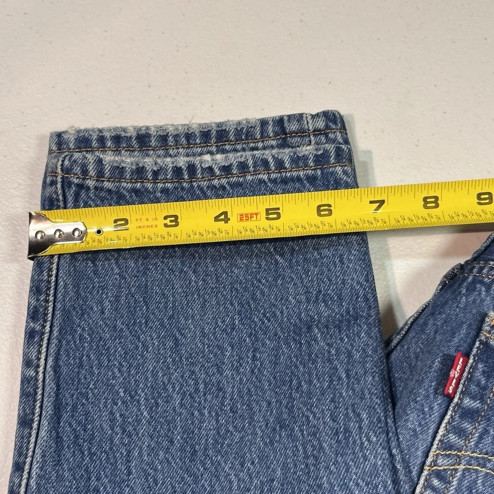Levi's 501 Women's 27x26 Premium Denim Blue Jeans EUC No Size Tag - Picture 3 of 11